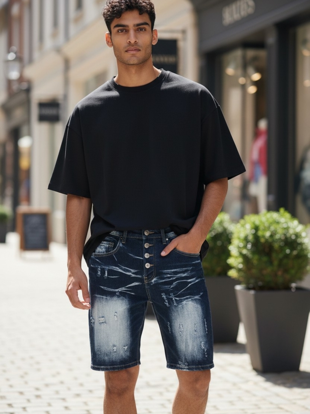 Urban Edge Distressed Shorts